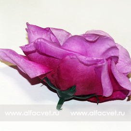 искусственные цветы головка роз диаметр 10 цвета фиолетовый 7