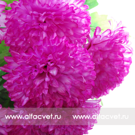искусственные цветы хризантемы цвета фиолетовый 7