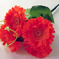 искусственные цветы букет маргаритка-фиалка с добавкой цвета красный 4