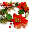 искусственные цветы рождественский венок цвета красный 4